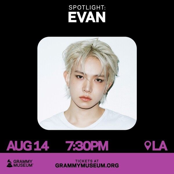 EVAN. Photo courtesy of GRAMMY Museum.
