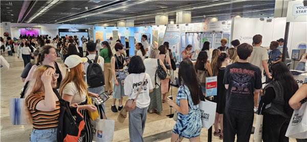 &nbsp;2026 K-엑스포 프랑스 전시장 전경. 사진=한국콘텐츠진흥원
