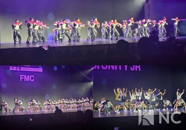 지난 1일 오후 서울 경희대학교 평화의전당에서는 글로벌 댄스 리그 'IDL(International Dance League)' 서울 정규 홈경기가 열렸다. 커뮤니티 리그 주니어부문 무대.