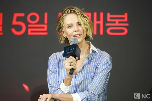 배우 샤를리즈 테론. 사진=김규빈 기자