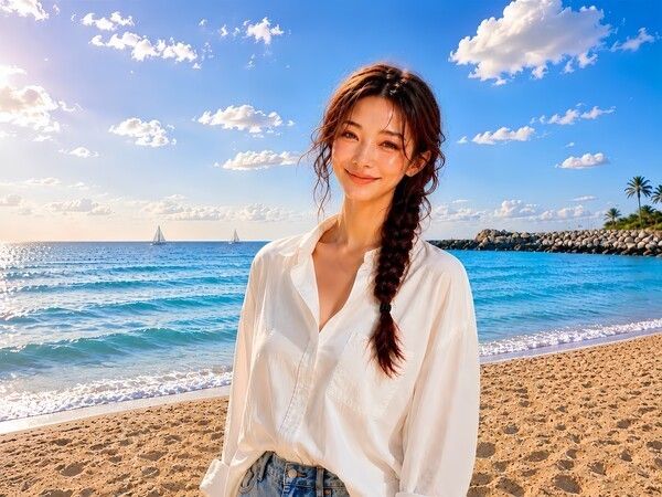 싱어송라이터 온결이 발매한 여름 EP '푸른 온도'의 첫 번째 콘셉트 이미지./사진=온결