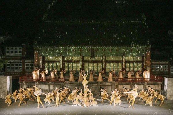 Scene from the “Ballet x Sujecheon” performance held in September 2025. Photo courtesy of Korea Heritage Service