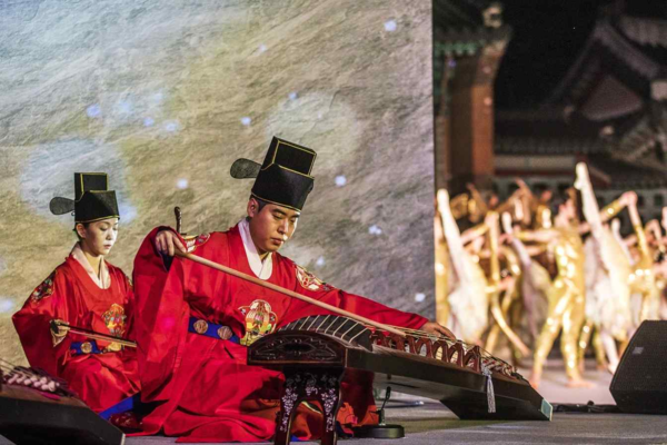 Scene from the “Ballet x Sujecheon” performance held in September 2025. Photo courtesy of Korea Heritage Service