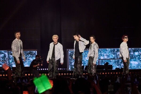 NCT 127 performs at KSPO DOME during the Seoul run of its fifth world tour. Photo courtesy of SM Entertainment