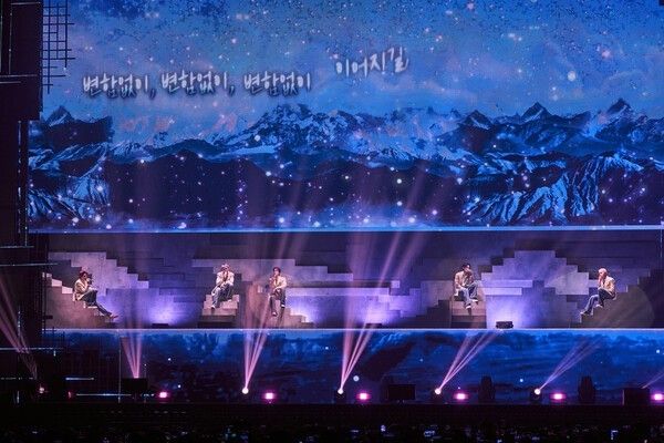 NCT 127 performs at KSPO DOME during the Seoul run of its fifth world tour. Photo courtesy of SM Entertainment