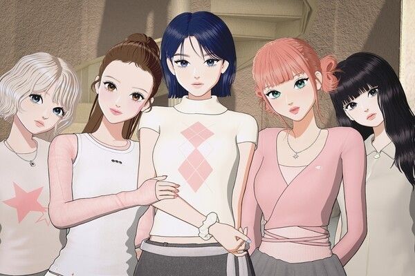 Virtual girl group OWIS. Photo courtesy of AllMyAnicDots