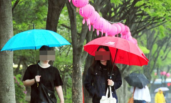 봄비, 비스케치 날씨 (국제뉴스DB)