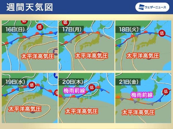 2023년 장마기간, 시기 (사진출처=일본기상청)