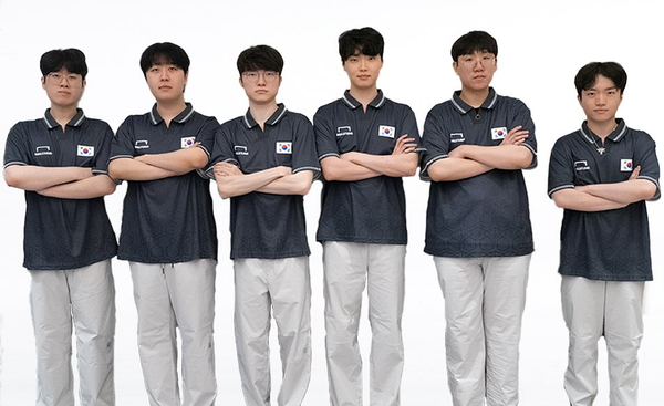 아시안게임 리그 오브 레전드(LoL) 한국 대표팀 (사진=한국e스포츠협회 SNS 캡처)