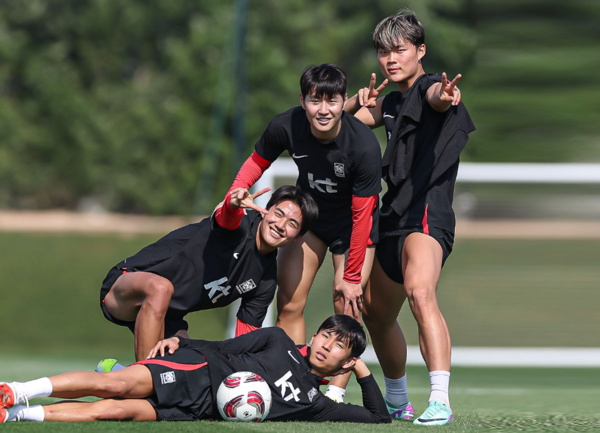정우영, 설영우, 이강인, 오현규 (사진출처=대한축구협회)