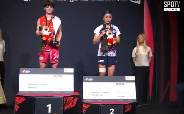 안세영 준우승 2위 (사진=spotv 방송화면)