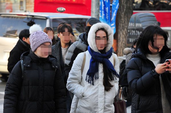강추위, 추운 가을날씨 (국제뉴스DB)