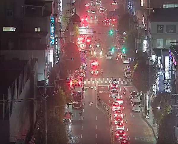 인천 숭의동 사우나 건물 화재 / CCTV 영상 캡쳐&nbsp;