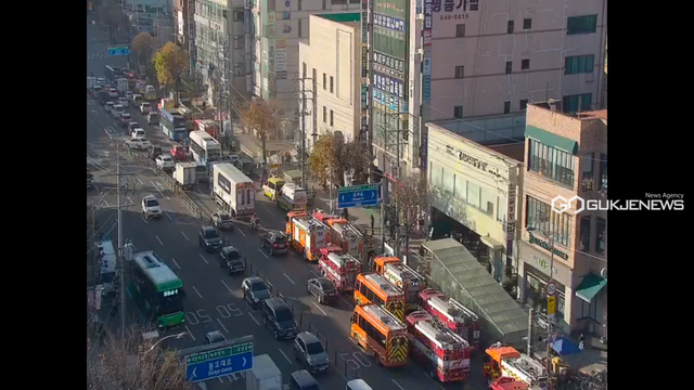 인천 계양구 작전역 화재(사진=경찰청 UTIC 제공)