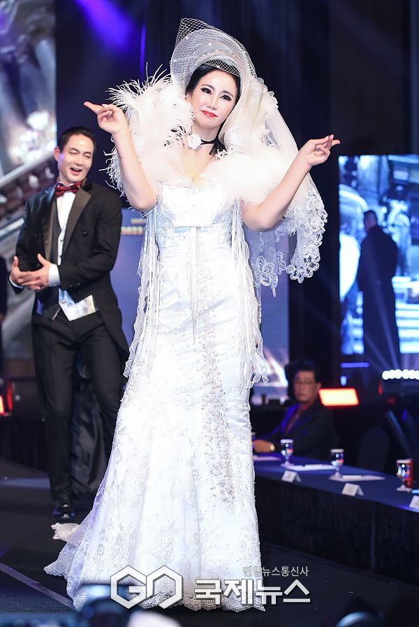 ▲ 랑유 패션쇼 모델 김선희 / ⓒ이대웅 기자