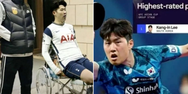 이강인 손흥민(사진=웨이보 캡쳐)