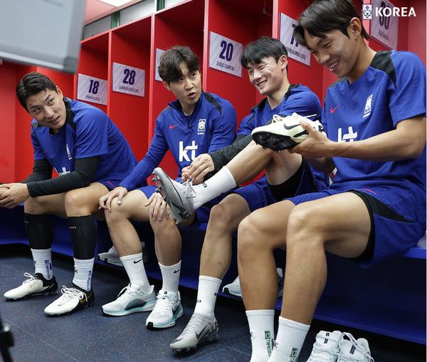 주민규, 이강인, 엄원상, (사진출처=대한축구협회)