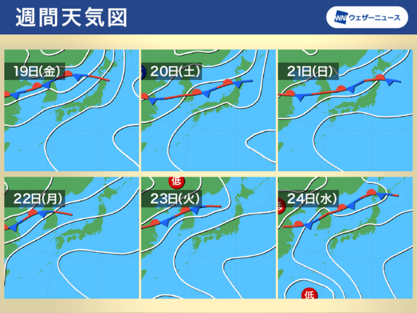 2024년 장마기간, 장마전선 위치 (사진출처=웨더뉴스)