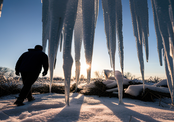 고드름, 겨울 추위스케치 (사진출처=국제뉴스DB)
