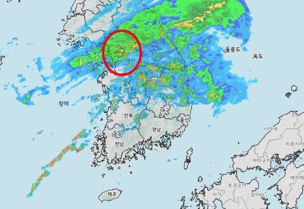 13일 오후 5시 기준 (사진=기상청 제공)