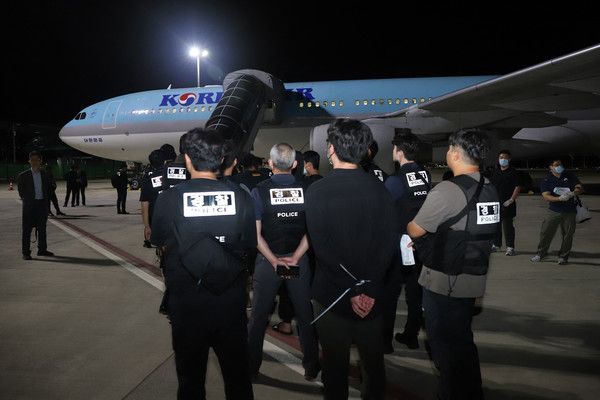 캄보디아 피의자 송환 (사진=국제뉴스DB)