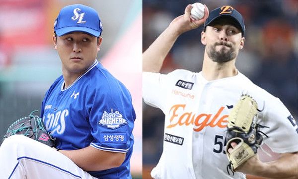 최원태, 와이스 (사진= 삼성라이온즈SNS, 한화이글스 SNS)