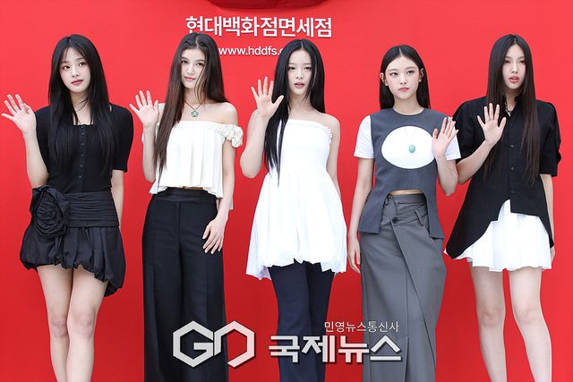 ▲ 걸그룹 뉴진스(NewJeans) 민지, 다니엘, 하니, 해린, 혜인 / ⓒ이대웅 기자
