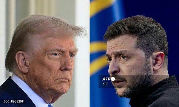 볼로디미르 젤렌스키 우크라이나 대통령과 도널드 트럼프 미국 대통령. 사진제공/AFP통신