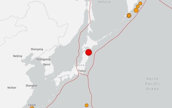 미국 지질조사국(USGS) 홈페이지. 사진제공/AFP통신