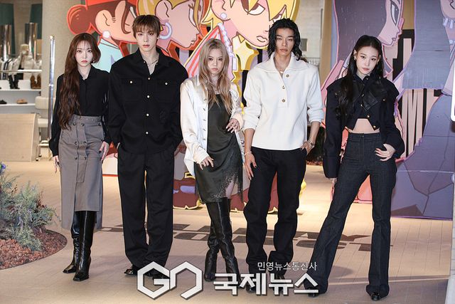 ▲ 혼성그룹 올데이 프로젝트(ALLDAY PROJECT) 영서, 우찬, 베일리, 타잔, 애니 / ⓒ이대웅 기자
