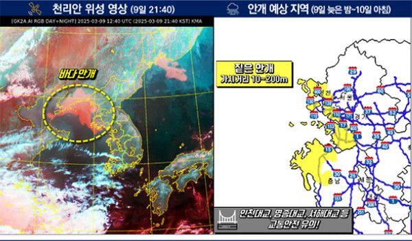 200m짙은안개 (사진=기상청 제공)