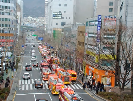부산진구 범천동 화재/경찰청(UTIC) 제공