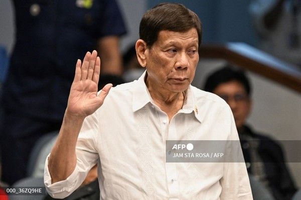 로드리고 두테르테 전 필리핀 대통령. 사진제공/AFP통신