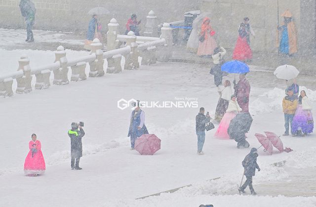 을사년 새해 첫 주말, 폭설 내린 도심 풍경 (사진=안희영 기자)
