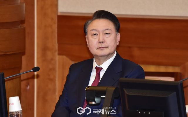윤석열 대통령 탄핵심판 4차 변론 출석. (사진=공동취재단)