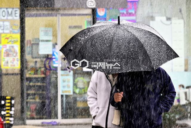 경칩 앞두고 눈과 비 등 기상악화, 결항 빚은 인천항 표정 (사진=안희영 기자)