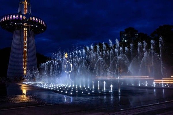대전 엑스포 한빛탑, 음악분수 (사진=한국관광공사)
