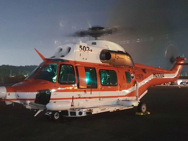 대구 함지산 산불, 야간비행 수리온 긴급투입 (사진=산림청 제공)