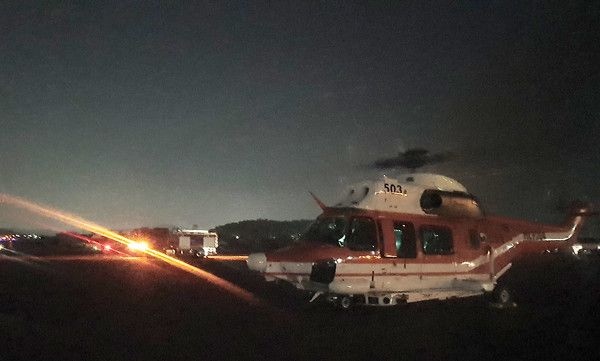 대구 함지산 산불, 야간비행 수리온 긴급투입 (사진=산림청 제공)