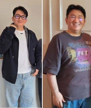 방시혁 다이어트 전후 모습 / 방시혁 SNS 캡쳐&nbsp;