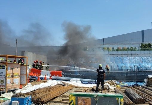 평택 고덕동 화재 / 경기소방본부 제공