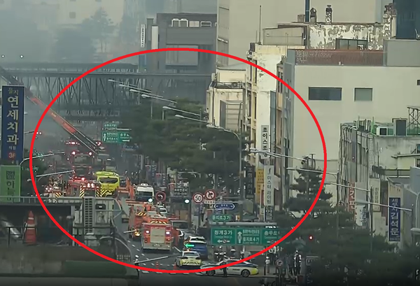 서울 중구 산림동 세운상가 을지로4가 화재 / 경찰청 UTIC 제공