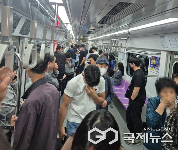 5호선 마포역 지하철(사진=정원석 제공)