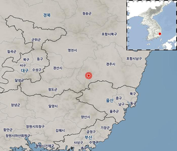 경주 지진 연거푸 발생 (사진=기상청 제공)