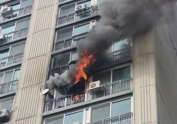 아파트 화재. 사진과 기사내용은 무관함.&nbsp;