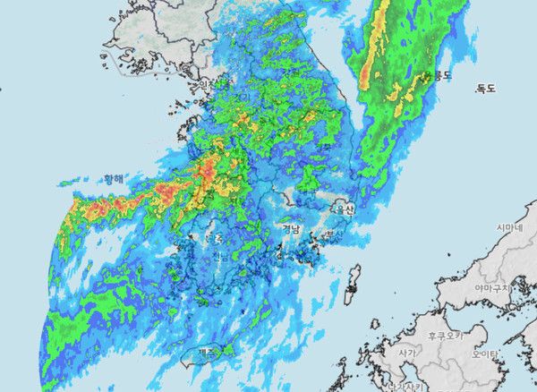 20일 오후 8시 40분 기준 (사진=기상청 제공)