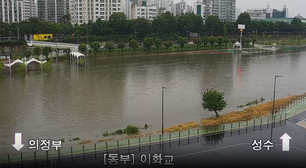실시간 동부간선도로 교통상황, 오늘날씨, 서울날씨 / 서울시설공단 제공&nbsp;