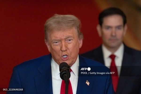 대국민 연설하는 도널드 트럼프 미국 대통령. 사진제공/AFP통신