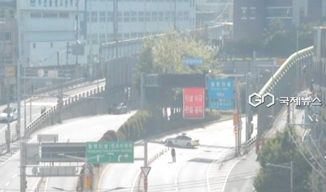 부산 황령터널 화재 (사진=경찰청 UTIC)