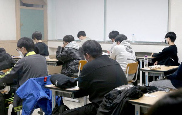 수능시험, 모의고사 (국제뉴스DB)